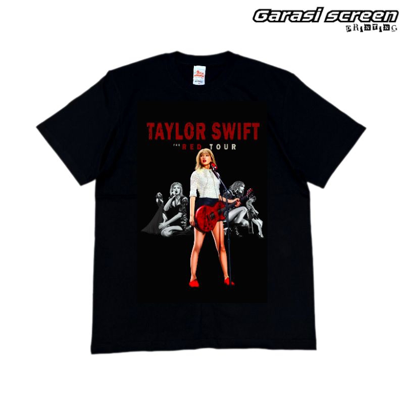 KAOS MUSIK BAJU BAND " TAYLOR SWIFT" THE RED TOUR