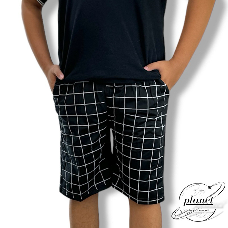 CELANA PENDEK JUMBO BIG SIZE PRIA DEWASA BB 100 CELANA PENDEK MOTIF KOTAK KOTAK RIB KOLOR DISTRO HAR