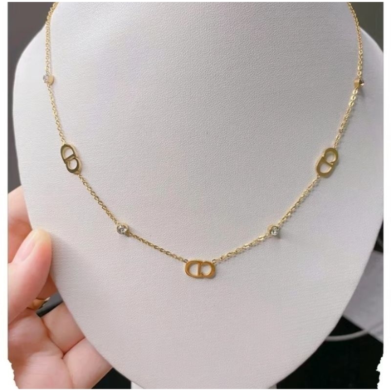 kalung titanium CD mata kalung rantai wanita