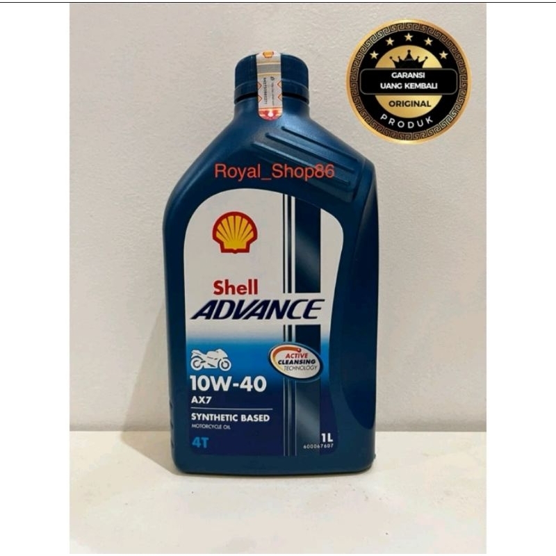 Oli Shell advanve AX7 oli shell AX7 10W-40 1 Liter