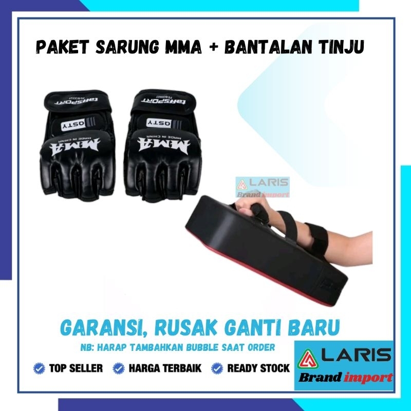 Taffsport paket Sarung Tinju Mma Dan Bantalan Tinju
