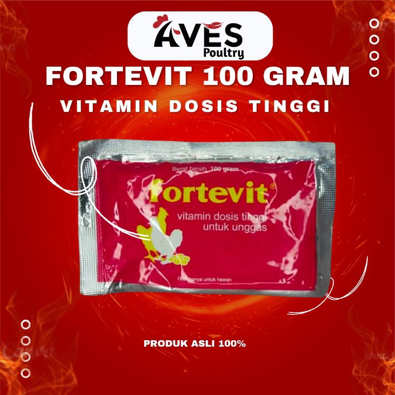 [AVES] FORTEVIT 100 GRAM VITAMIN UNTUK UNGGAS