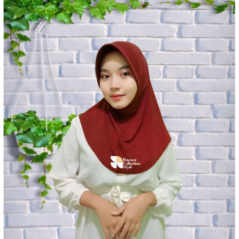 Kerudung Sport Pet Besar Size M | Jilbab Sport Instan | Jersey Premium
