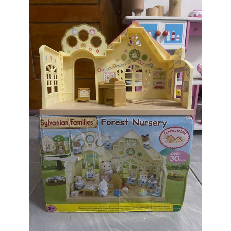 rumah sylvanian preloved /forest nursery + set bathroom