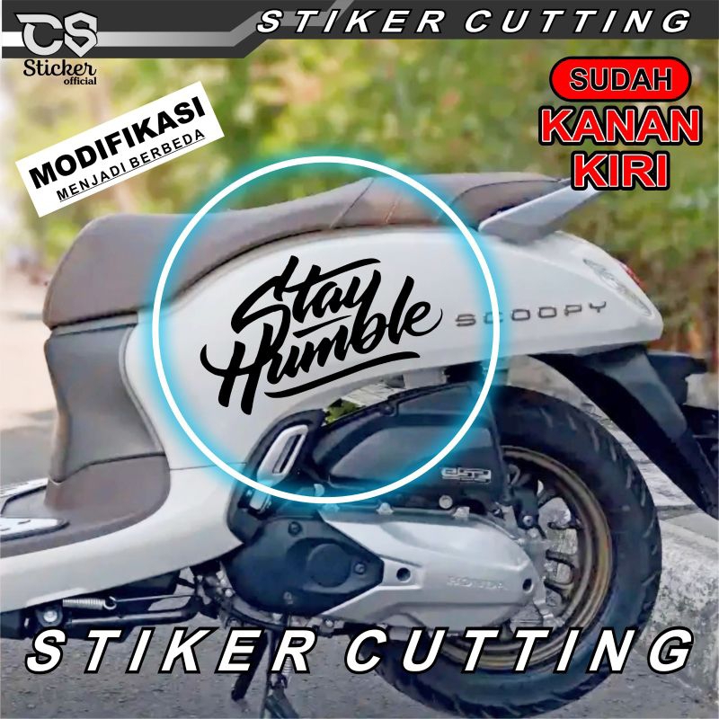 Stiker Motor Scoopy Request | Striping Scoopy Stiker Bodi motor Stay Humble