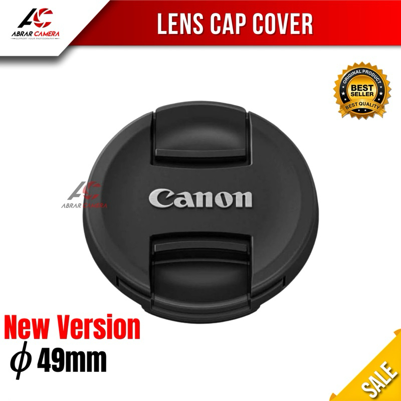 Lens Cap Lenscap Canon 49mm Model Ori 49 mm tutup depan lensa fix 50mm STM kamera Front cover Eos M 