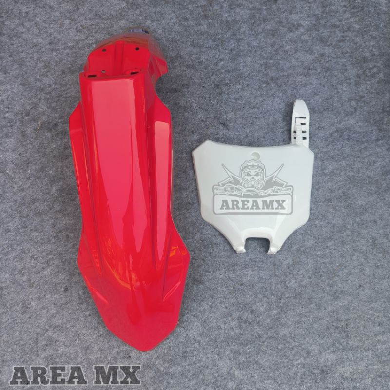 Spakbor Depan CRF 450 Dan Papan Nomor CRF450 Spakbor Slebor Depan CRF 450 Papan Nomor CRF 450 CRF 25