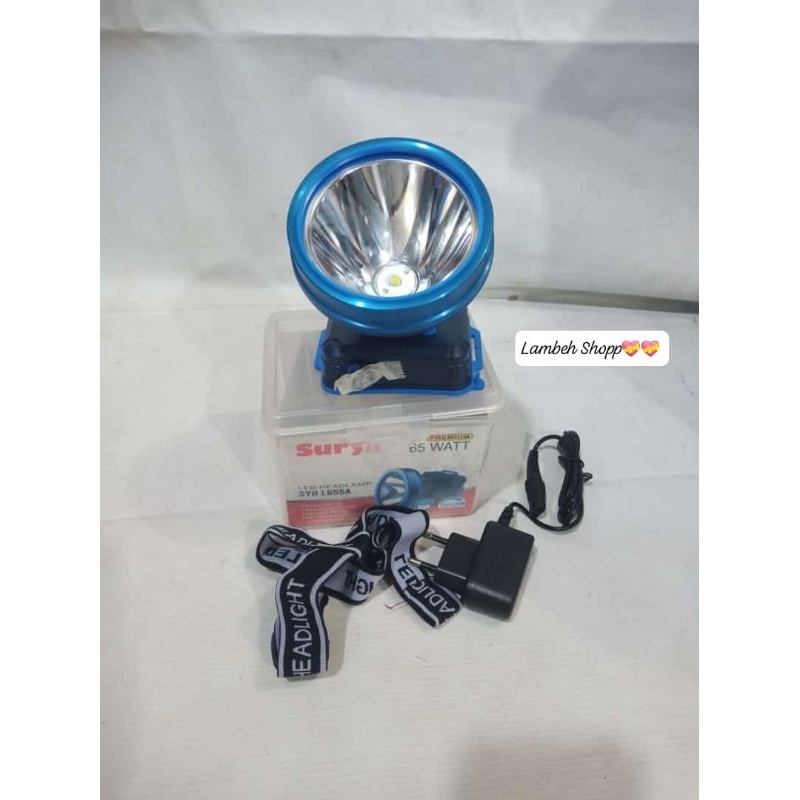 senter kepala syhl655a premium 65 watt Premium 
merk surya 
cahaya putih