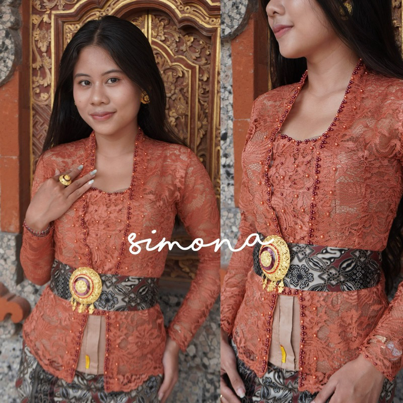 [SALE] Kebaya Licia - Kebaya Saja Kebaya Bali Payet Mutiara [SIMONA KEBAYA]