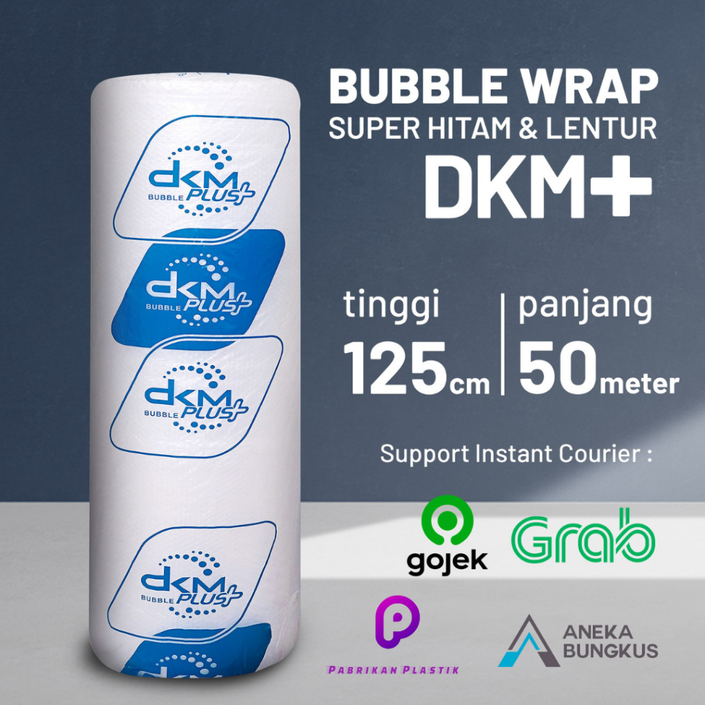 

Plastik Bubble Wrap 125cm x 50m DKM PLUS Bubblewrap PREMIUM ROLL Harga Grosir