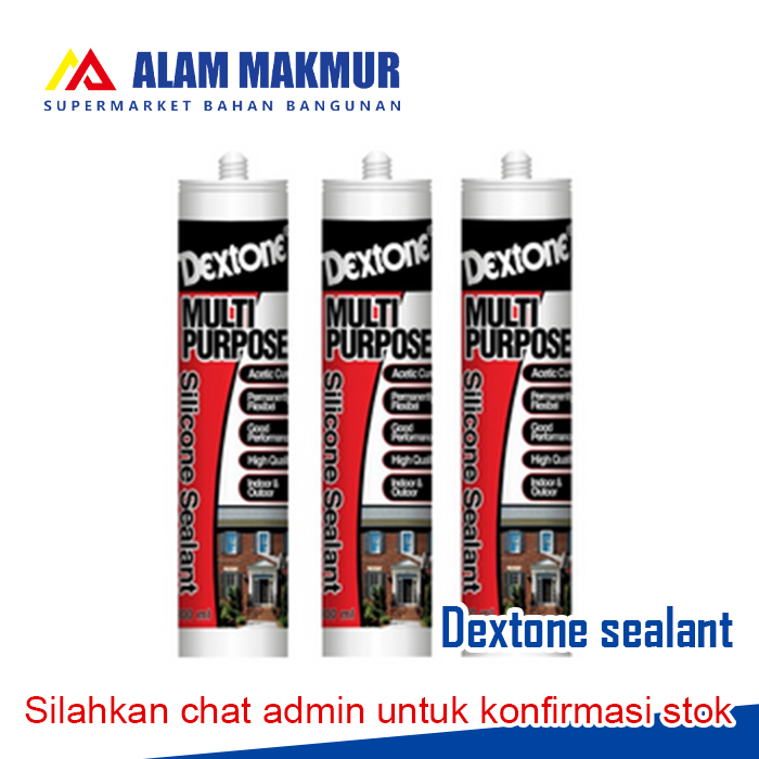 

Dextone Multi Purpose Sealant Lem Silikon Hitam, coklat, clear, white 300 ML