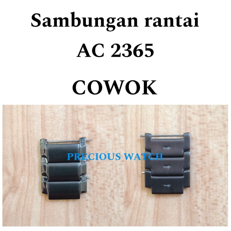 Sambungan Tali Rantai Jam Tangan Alexandre Christie AC 2365 Cowok