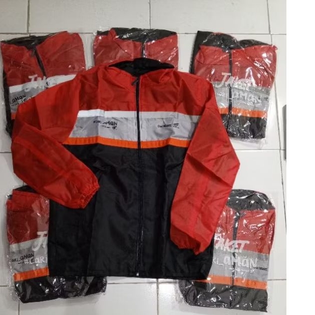 Jaket parasut original honda List orange
