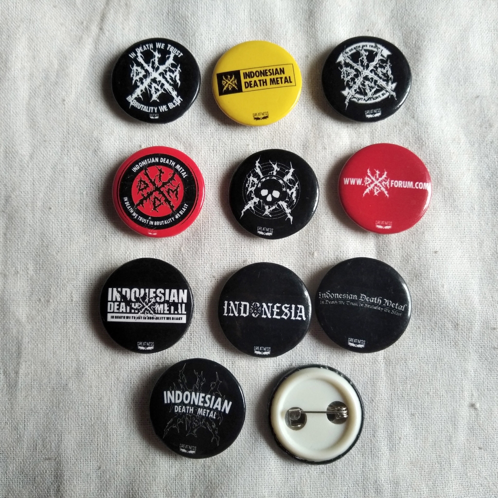 ORIGINAL IDDM INDONESIA DEATHMETAL PIN PACK