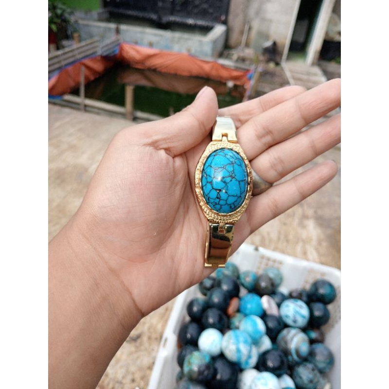 gelang batu pirus