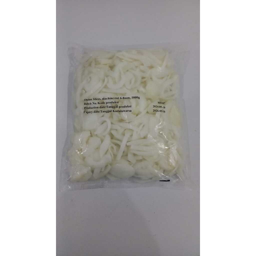 

Frozen Vegetable Onion Slice / Bawang Bombay Kupas 1 Kg