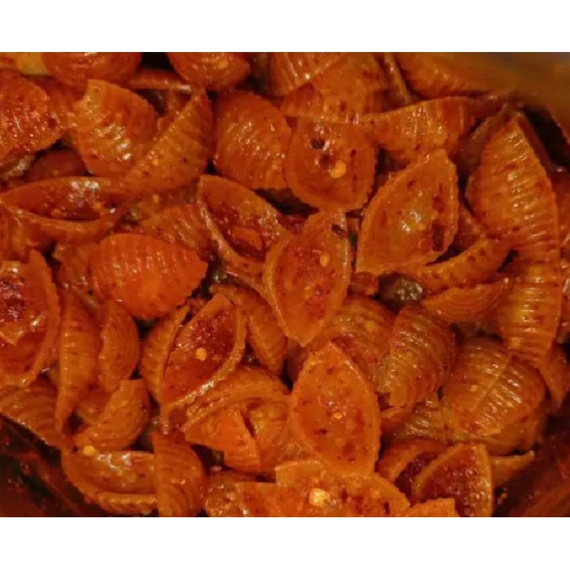 

Seblak Kering Makaroni Kerang Bumbu Cikruh Extra Aroma Daun Jeruk