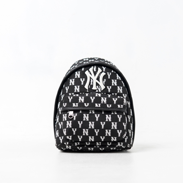 Tas MLB NY MONOGRAM WHITE BLACK BEBEBOO BACKPACK 100% ORIGINAL