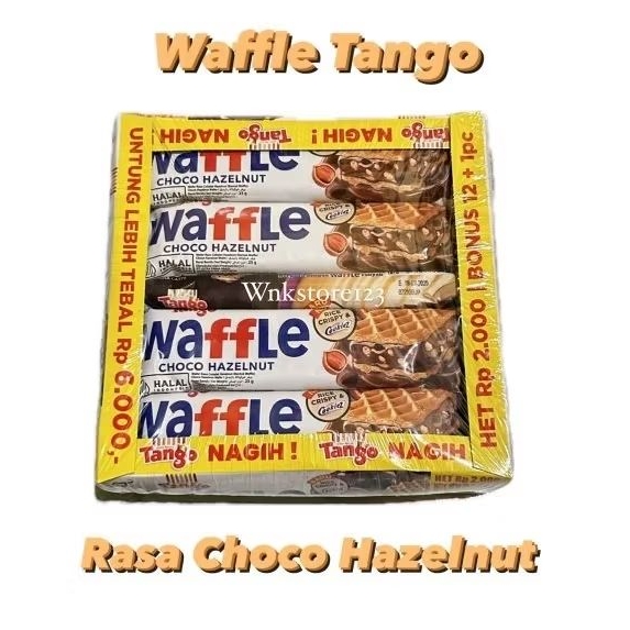 

Tango waffle kemasan 2000 wafle choco hazelnut | cookies cream | avocado 1 box