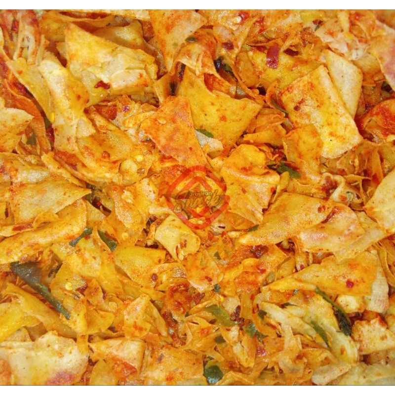 

(100 GRAM) KERIPIK SINGKONG KRIWIL rasa DAUN JERUK PEDAS GURIH