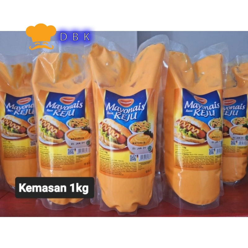 

PRIMA AGUNG MAYONAISE RASA KEJU 1kg cheese mayo dressing mayonais