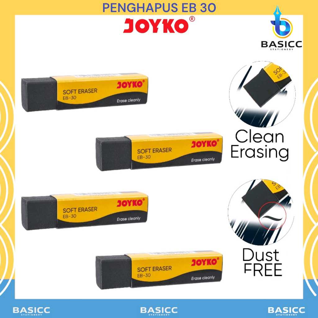 

Joyko Eraser Penghapus EB-30 Hitam | @ 1Pcs
