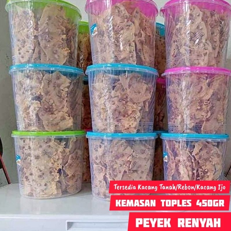 

Peyek Kacang Tanah Gurih Kriuk Toples 5 Liter Renyah Gurih