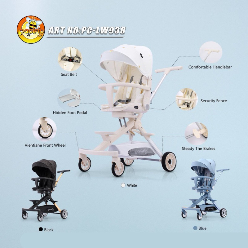Baby Stroller Pacific Stroller Bayi Exotic LW938 | Magic Stroller Bayi Exotic Pacific LW938 | Magic 