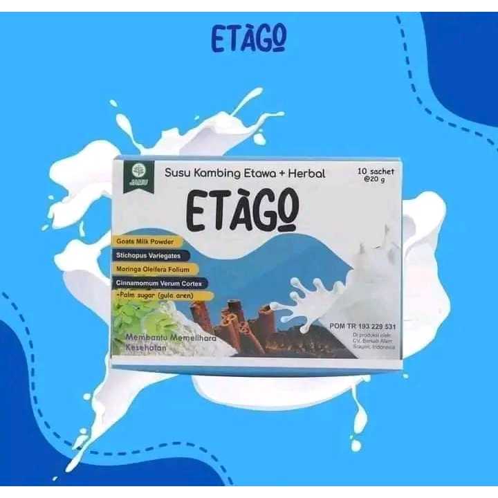 

ETAGO/ susu kambing etawa PREMIUM + HERBAL DENGAN GULA AREN / isi 10 sachet