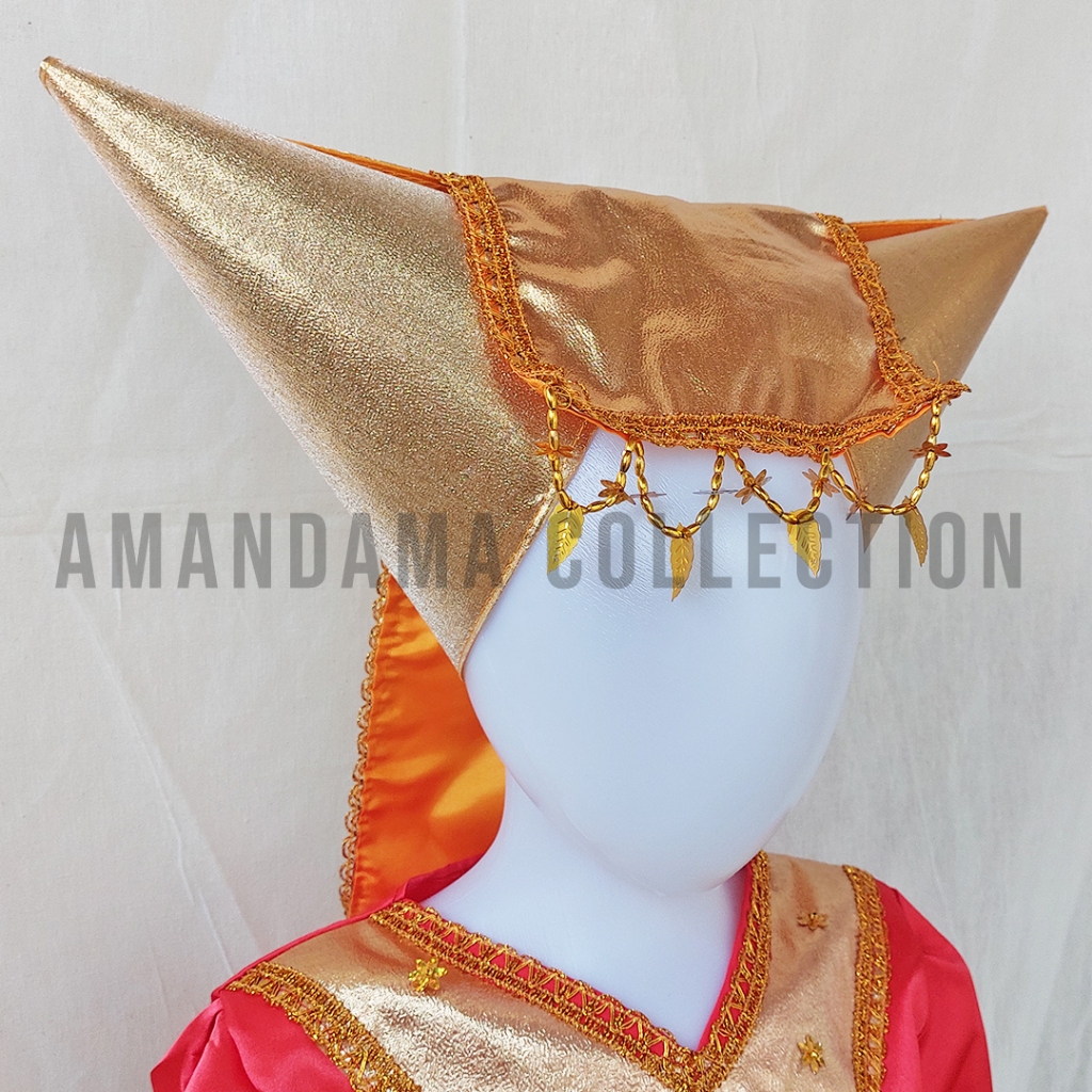 Tanduk Minang - Tanduk Tari Minang - Aksesoris Baju Adat Padang Perempuan - Aksesoris Kepala Tanduk 