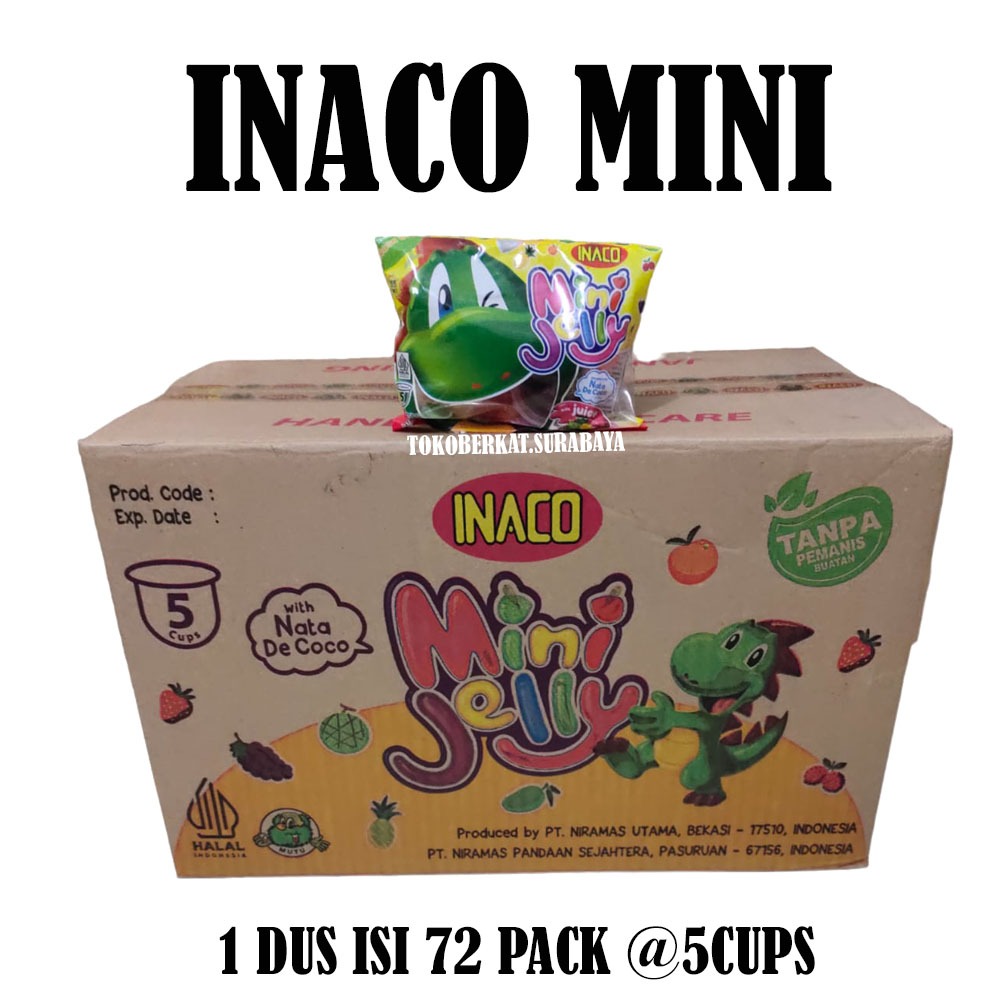 

INACO MINI JELLY DUS ISI 72 PACK @5CUPS