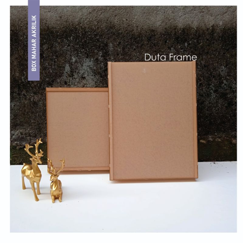 PROMOOO FRAME MAHAR AKRILIK 30X30X6 / BOX MAHAR AKRILIK / FRAME MAHAR