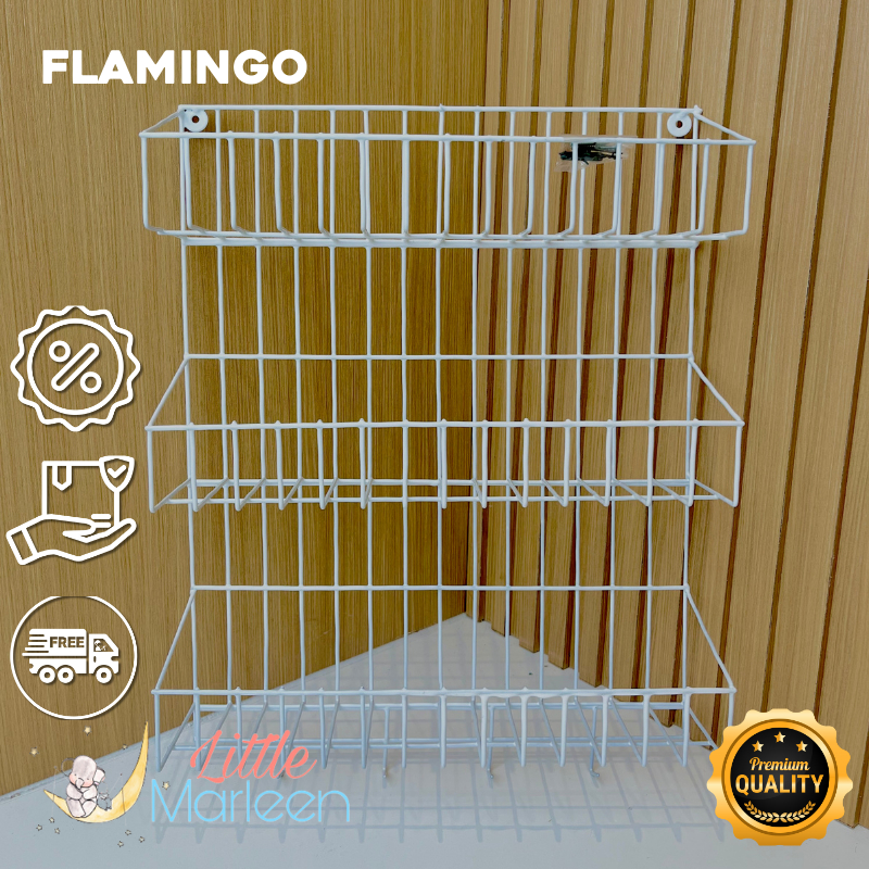 Rak Bumbu 3 susun / Rak Sabun / Rak Gantung / Rak Kamar Mandi TYPE FLAMINGO