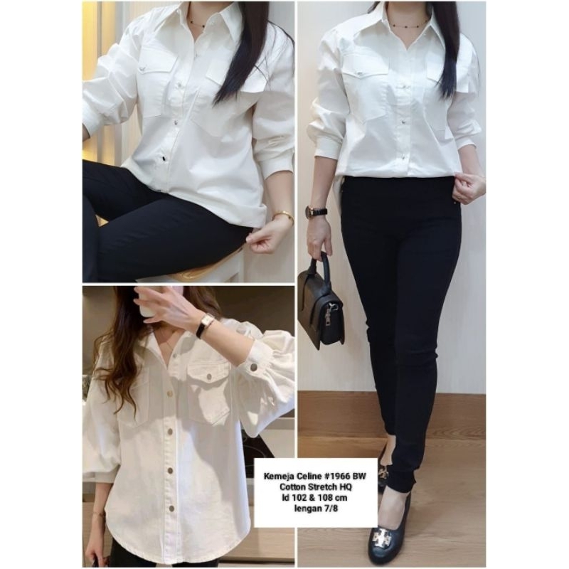 Kemeja Celine #1966 bw  Detail dipic