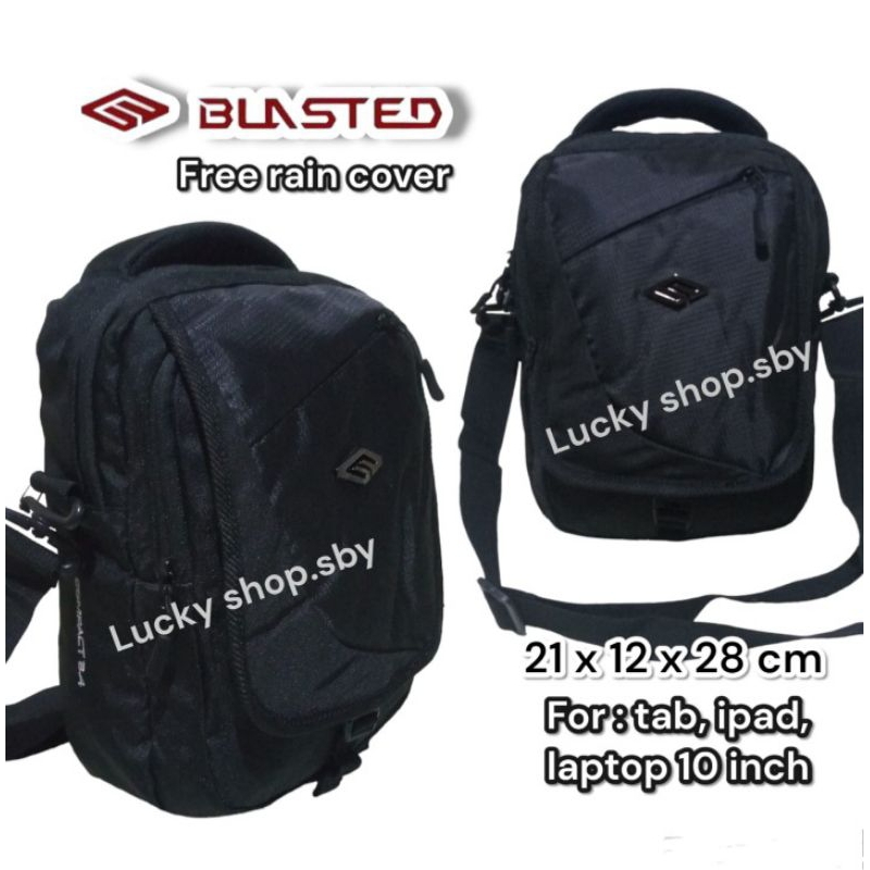 Tas selempang pria Blasted ukuran besar original free raincover