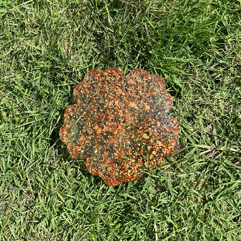 Tatakan gelas resin | tatakan gelas glitter, bunga