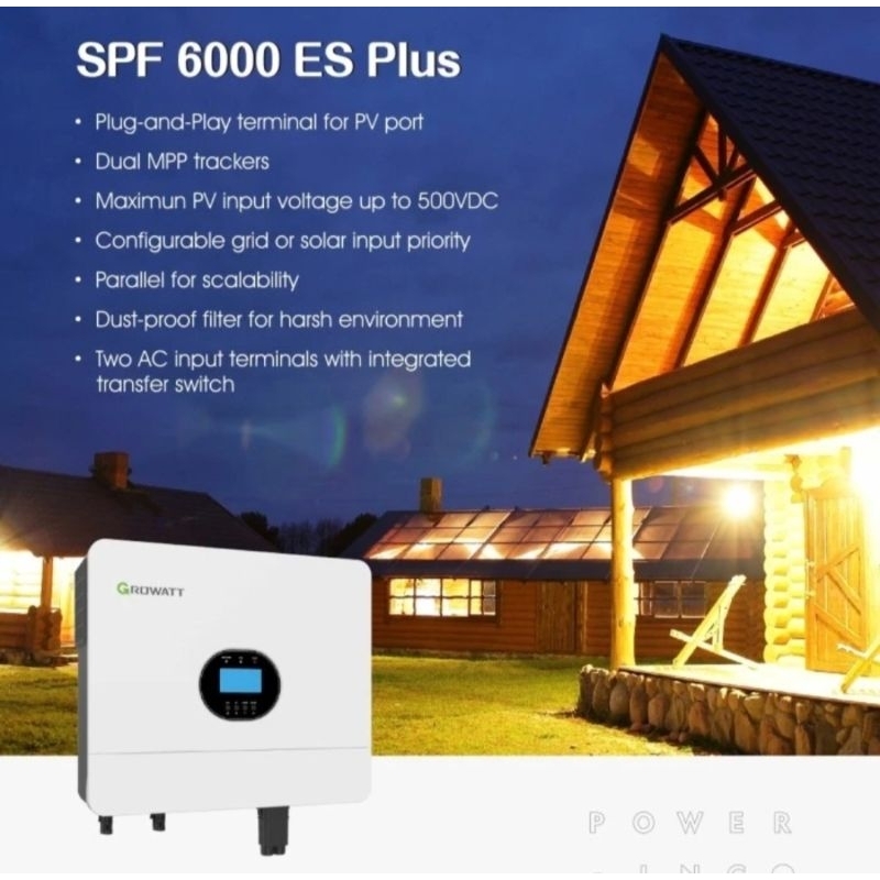 Growatt New SPF 6000 ES PLUS Offgrid Hybrid Inverter