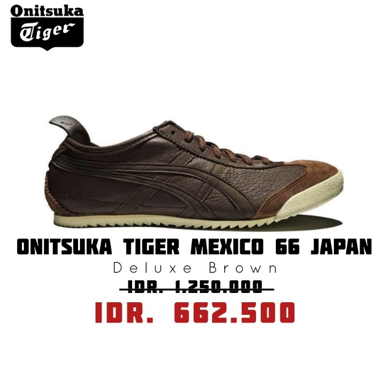 SEPATU ONITSUKA TIGER MEXICO 66 DELUXE NIPPON MADE IN JAPAN BROWN ORIGINAL