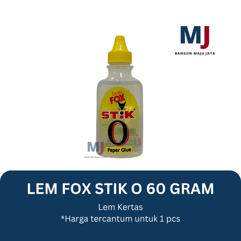 

Lem Fox Stik O/Lem Fox Kertas/Lem Kantor/60 Gram/Lem Serbaguna/Lem Sekolah/Lem Bening