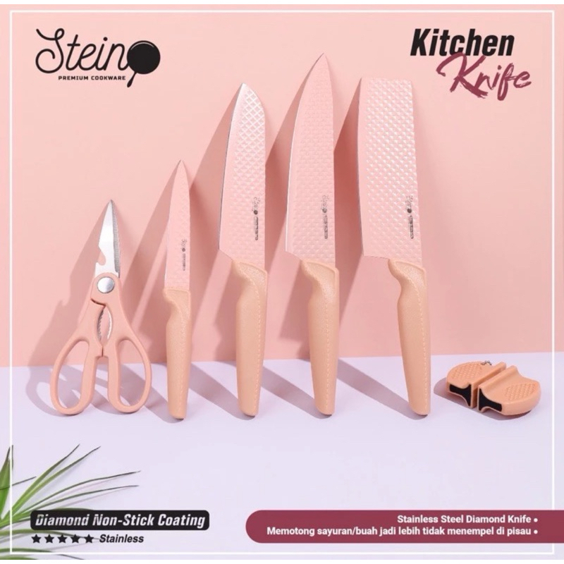SteinCookware Diamond Knife Pink