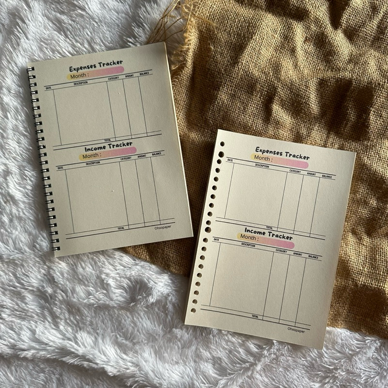 

Cashflow Book / Buku Planner Keuangan / Loose Leaf Financial Planning / Loose Leaf Keuangan