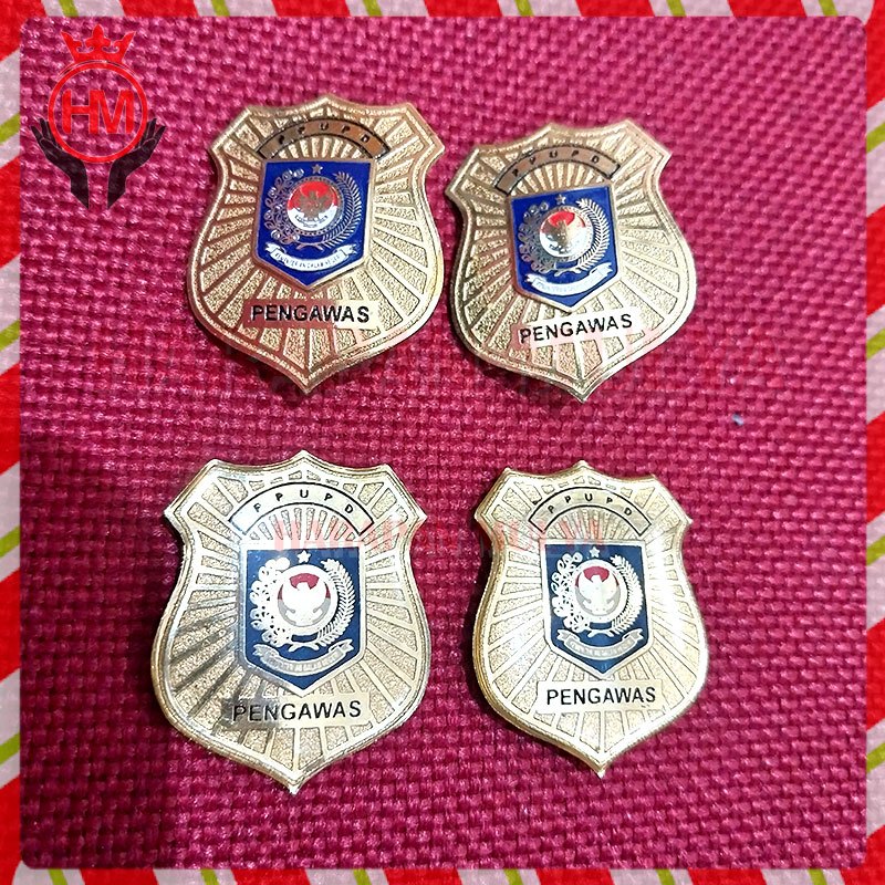 Pin PPUPD Pengait Jarum/Magnet - Pin Logo Pengawas PPUPD - Harapan Mulya