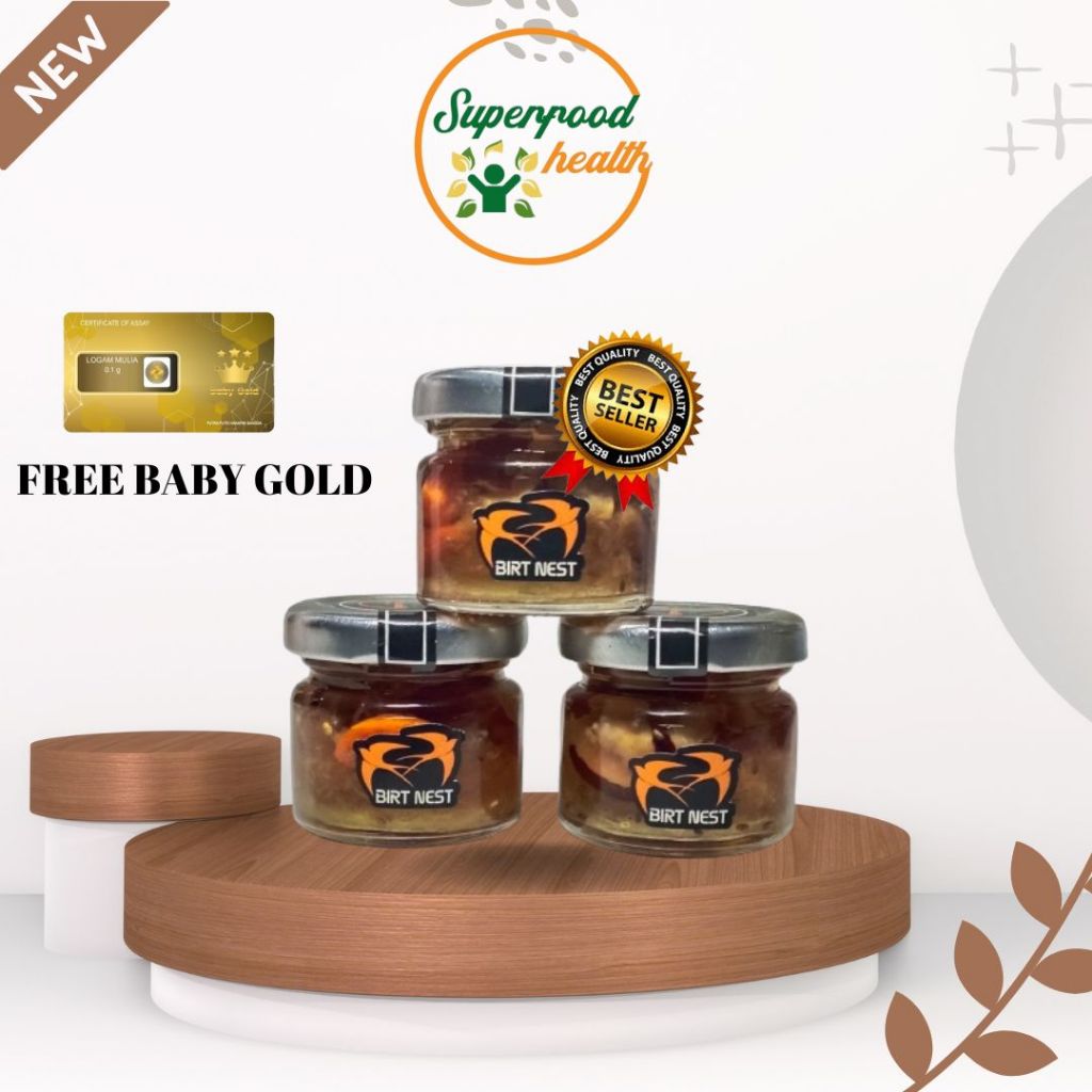 

Minuman Sarang Burung Walet Bird's Nest 100ml x 3 botol Superfood Healthy 100% Asli