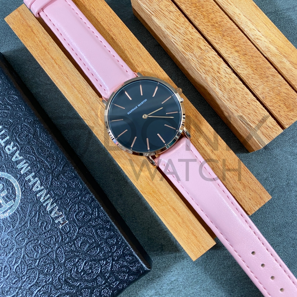 Hannah Martin - Jam Tangan Original Wanita - Jam Tangan Cewek PU Leather - Jam Tangan Perempuan Life