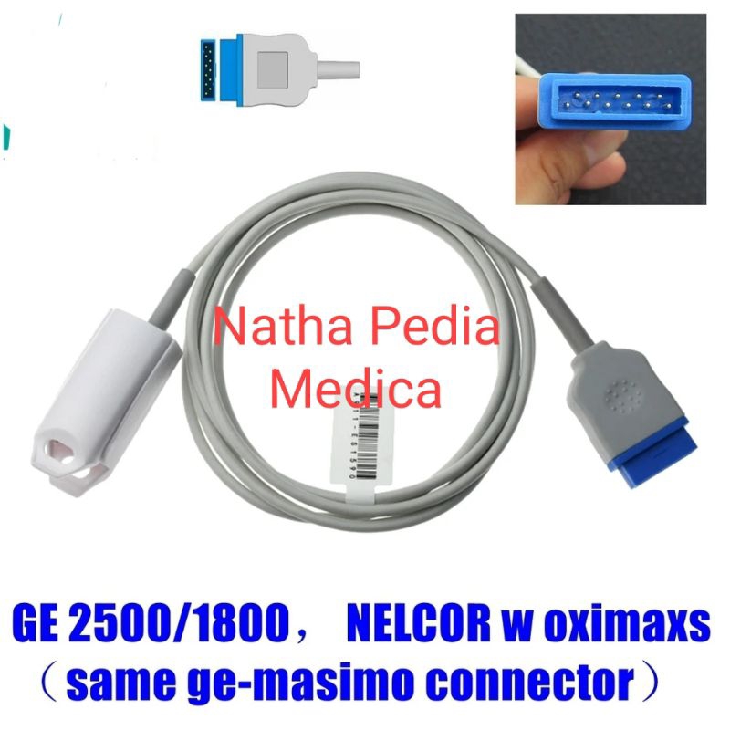 Sensor Probe SpO2 pulse oximetry Sensor SpO2 GE Dewasa Bayi Neonatus Neo Langsung