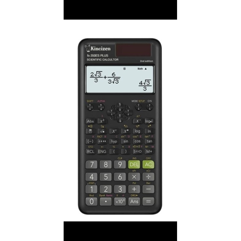 

BONANZA KINCIZEN FX 35 ES PLUS Kalkulator Sekolah Calculator Kuliah Spt CASIO FX35ES