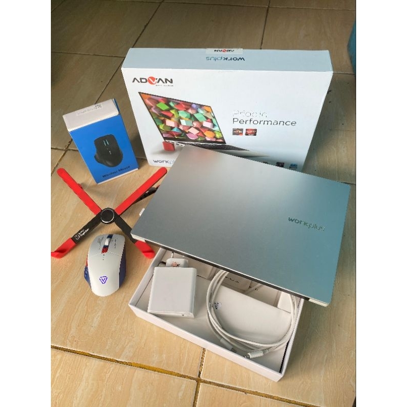 laptop Advan workplus AMD ryzen 5 6600H 16gb 512gb second