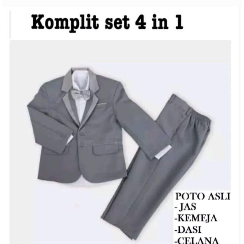 Jas Anak Laki-Laki Setelan Tuxedo Anak Laki-Laki Umur 1-16 Tahun