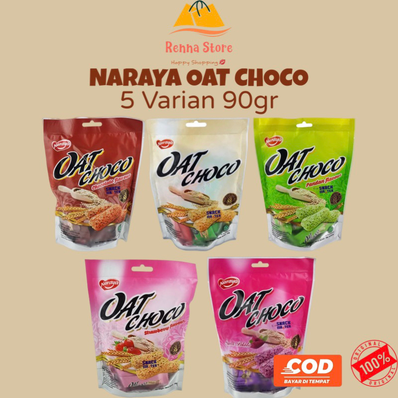 

NARAYA Oat Choco Mini 9x10gr Chocolate/ Pandan/ Original