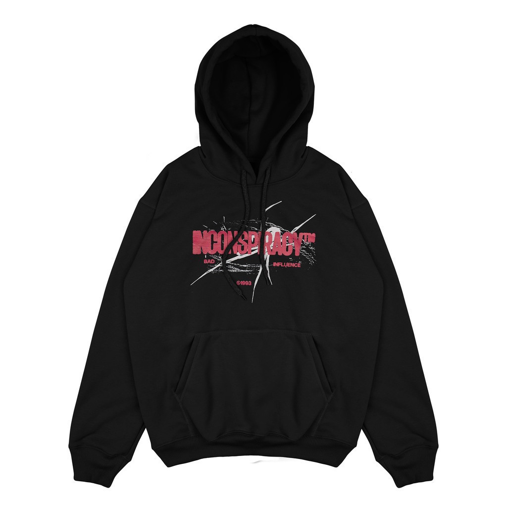 Moxie Store Fleece Hoodie Sweatshirt Unisex Influence - Black